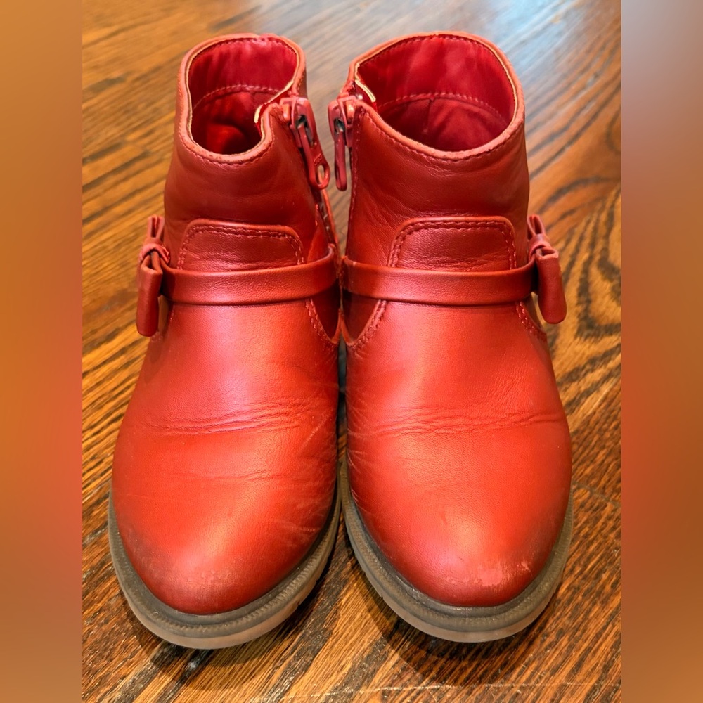 Cat & Jack shimmer Red Kid's Ankle Boots